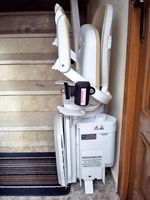 Silla elevadora Curve instalada en una vivienda particular de alzira