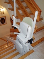 Silla subescaleras Curve instalada en una casa particular de Barcelona